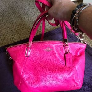 Coach leather shoulder bag